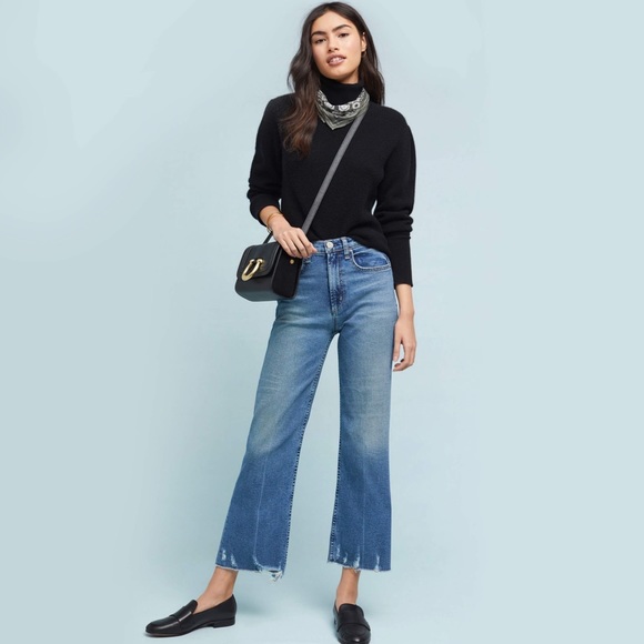 McGuire Denim Denim - mcguire bruni high rise wide leg crop fray 27
